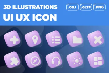 UI UX 3D Icon Pack