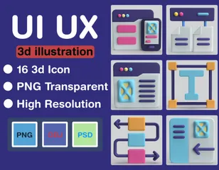 UI UX 3D Icon Pack