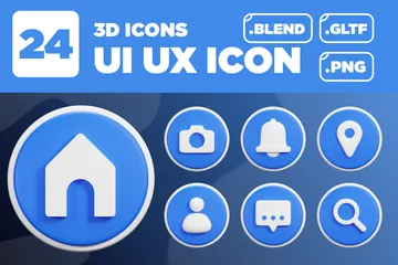 UI・UX Ver.02 3D Iconパック