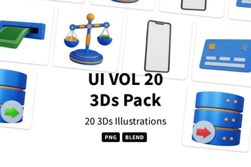 UI VOL 20 3D Icon Pack