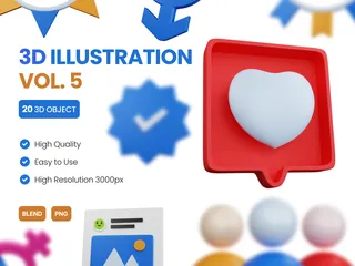 UI VOL 5 3D Icon Pack