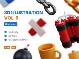UI VOL 6 3D Icon Pack