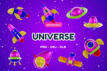 Univers Pack 3D Icon