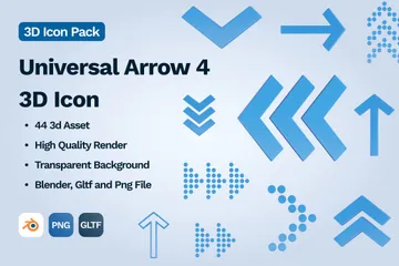 Universalpfeil 4 3D Icon Pack