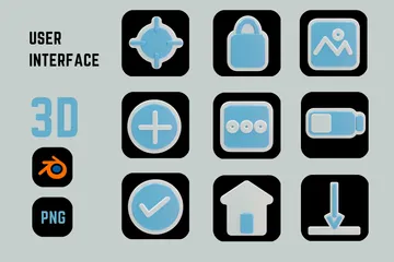 User Interface 1 3D Icon Pack