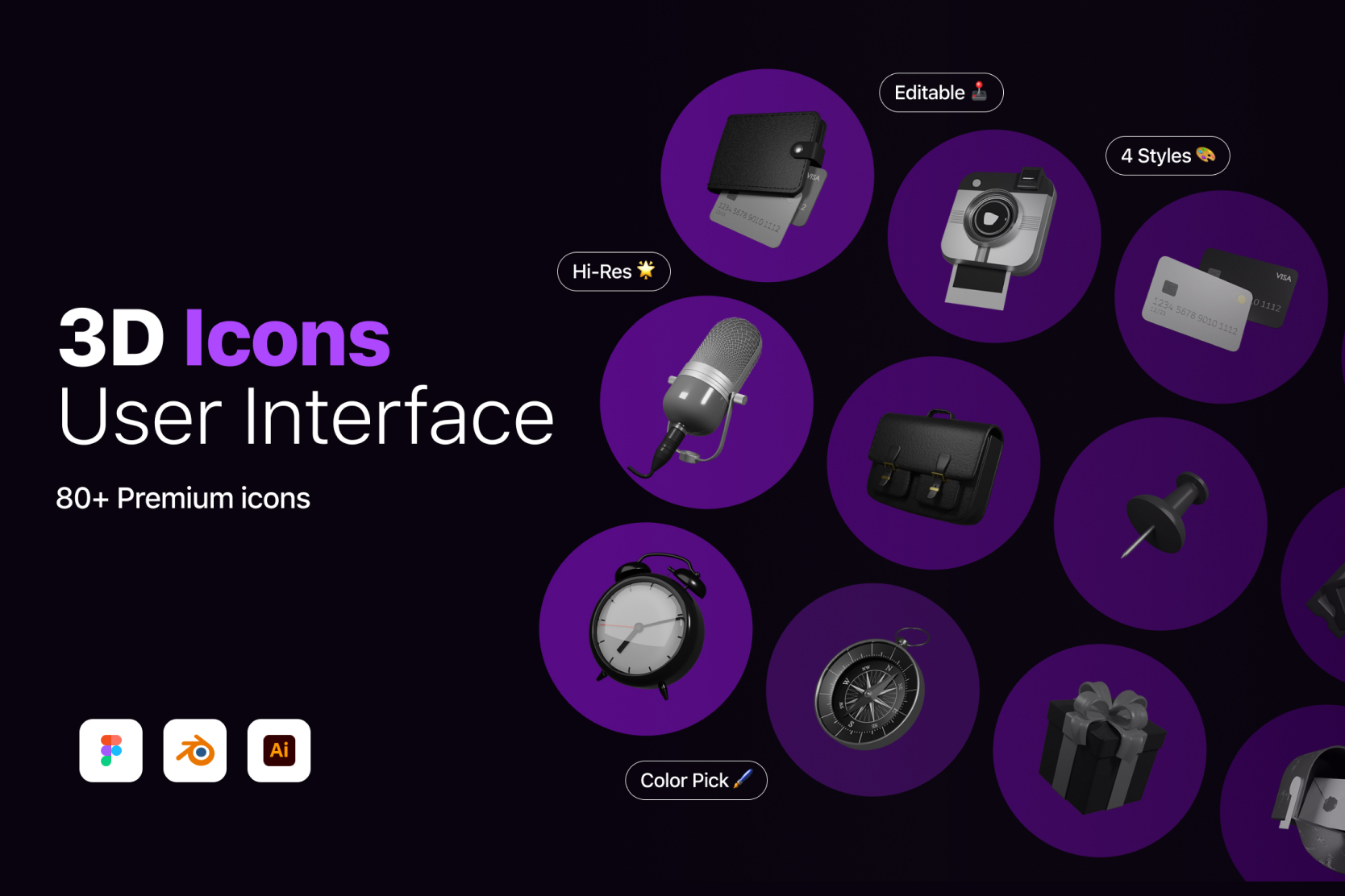 Premium User Interface 3D Illustration pack from User Interface 3D ...