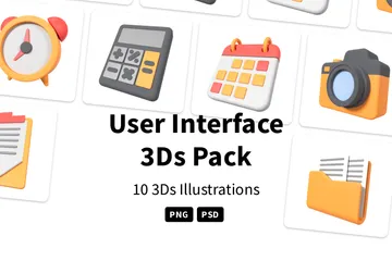 사용자 인터페이스 3D Icon 팩