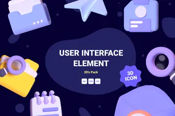 사용자 인터페이스 3D Icon 팩
