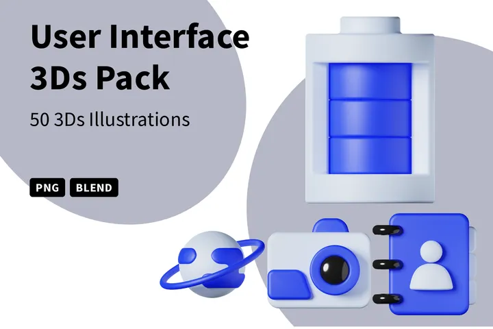 Premium General User Interface (Part 2) 3D Illustration pack from User ...