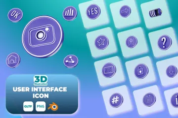 USER INTERFACE 3D Icon Pack