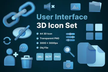 User Interface 3D Icon Pack 3D Icon Pack
