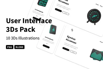 User Interface 3D Icon Pack