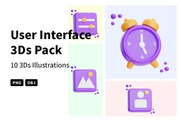 User Interface 3D Icon Pack