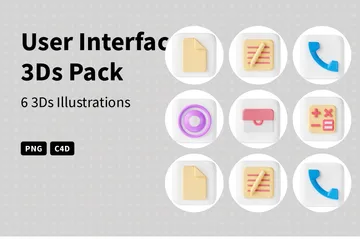 User Interface 3D Icon Pack