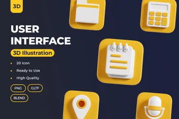 User Interface 3D Icon Pack