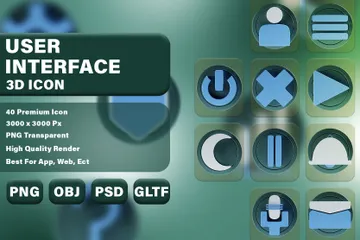 User Interface 3D Icon Pack