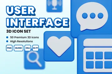 User Interface 3D Icon Pack