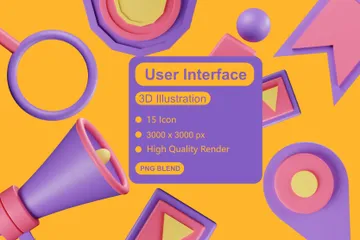 User Interface 3D Icon Pack