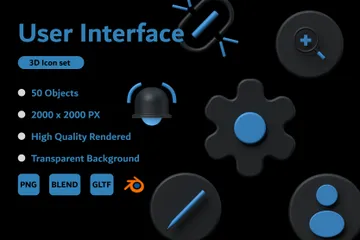 User Interface 3D Icon Pack