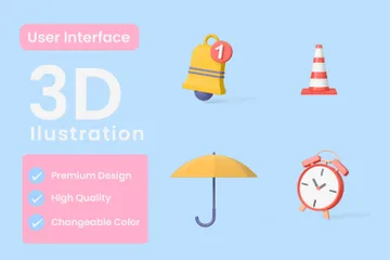 User Interface 3D Icon Pack