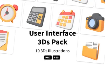 User Interface 3D Icon Pack