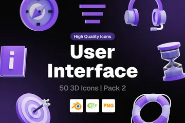 User Interface 3D Icon Pack