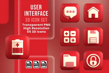 User Interface 3D Icon Pack