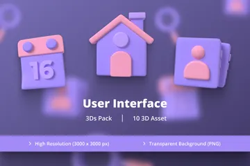 User Interface 3D Icon Pack