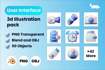 User Interface 3D Illustration Pack