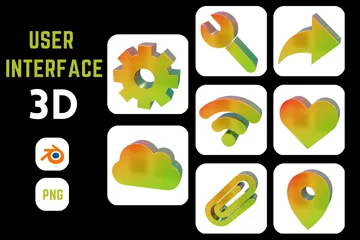 User Interface 5 3D Icon Pack