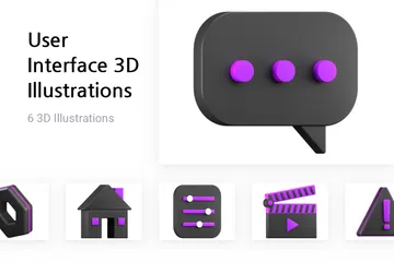 사용자 인터페이스 3D Illustration 팩