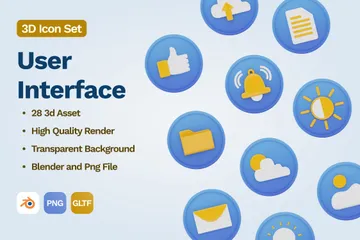 User Interface V.4 3D Icon Pack