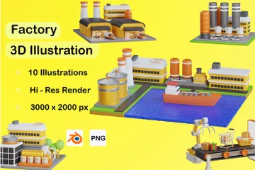 Usine 3D Illustration Pack