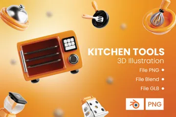 Ustensile de cuisine Pack 3D Icon