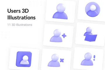 Utilisateurs Pack 3D Icon