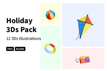 Vacances Pack 3D Icon