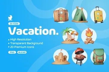 Vacances Pack 3D Icon