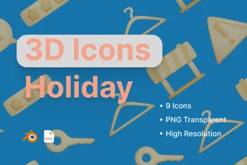 Vacances Pack 3D Icon