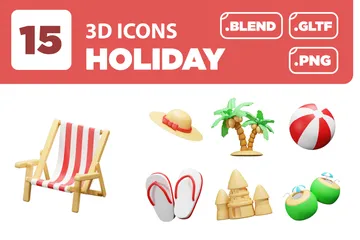 Vacances Ver. 01 Pack 3D Icon