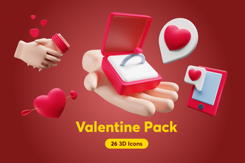 Valentine 3D  Pack