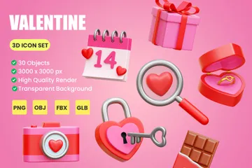 Valentine 3D Icon Pack