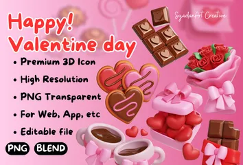 Valentine 3D Icon Pack