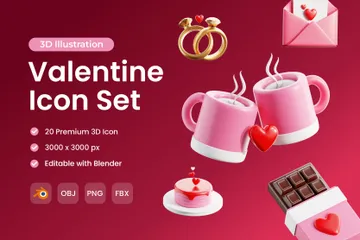 Valentine 3D Icon Pack