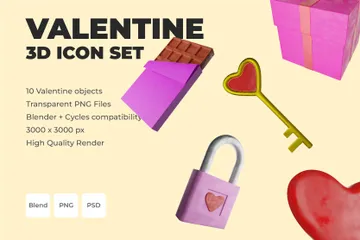 Valentine 3D Icon Pack