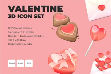 Valentine 3D Icon Pack