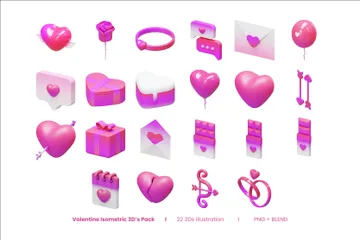 Valentine 3D Icon Pack