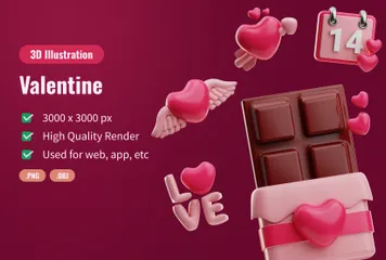 Valentine 3D Icon Pack