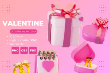 Valentine 3D Icon Pack