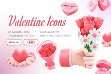 Valentine 3D Icon Pack