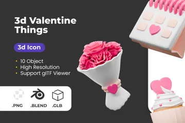 Valentine 3D Icon Pack